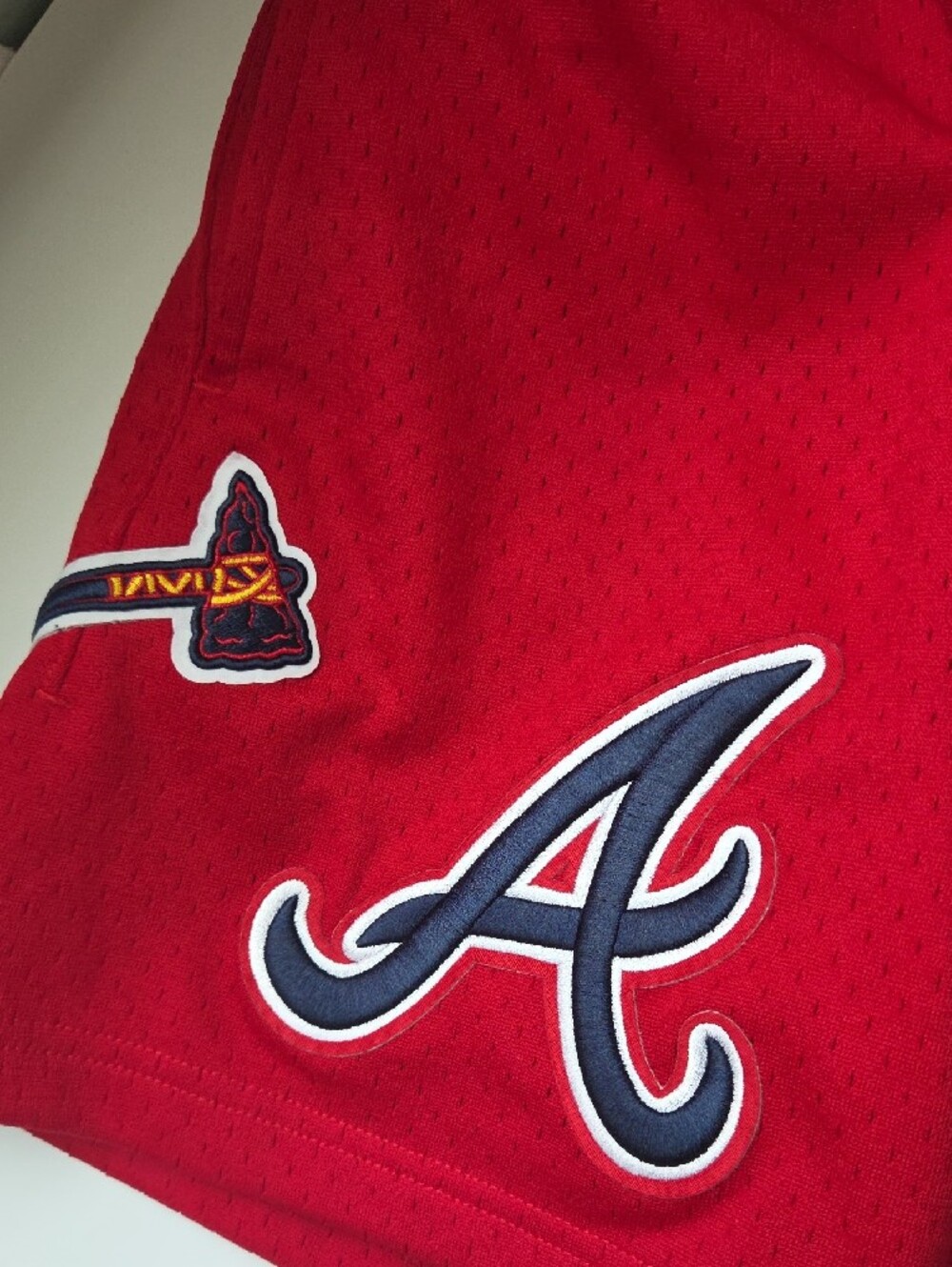 Atlanta Braves Red Kids Athletic Shorts - Picture 4 of 5